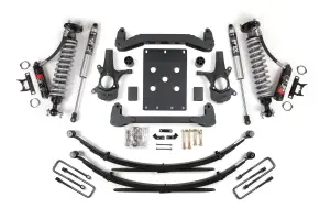 BDS187PSS | BDS Suspension 4 Inch Lift Kit For Chevrolet Silverado Or GMC Sierra 1500 2WD | Fox 2.5 Performance Elite Coil-Over, Rear Lift Leaf Springs, Fox 2.0 Performance Elite Shocks