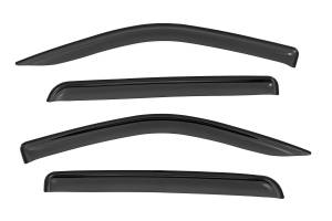 911418 | Rough Country Side Window Deflectors Tape On Rain Guard For Chevrolet Silverado / GMC Sierra 1500, 2500 HD & 3500 HD 2WD/4WD