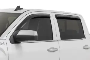 Rough Country - 911418 | Rough Country Side Window Deflectors Tape On Rain Guard For Chevrolet Silverado / GMC Sierra 1500, 2500 HD & 3500 HD 2WD/4WD - Image 2