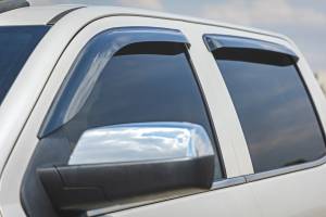Rough Country - 911418 | Rough Country Side Window Deflectors Tape On Rain Guard For Chevrolet Silverado / GMC Sierra 1500, 2500 HD & 3500 HD 2WD/4WD - Image 5