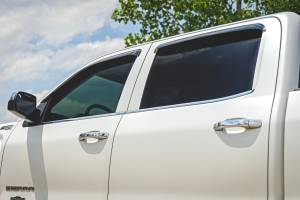 Rough Country - 911418 | Rough Country Side Window Deflectors Tape On Rain Guard For Chevrolet Silverado / GMC Sierra 1500, 2500 HD & 3500 HD 2WD/4WD - Image 8