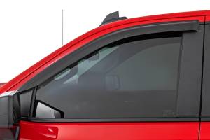 Rough Country - 911924 | Rough Country Side Window Deflectors Tape On Rain Guard For Chevrolet Silverado / GMC Sierra 1500, 2500 HD & 3500 HD 2WD/4WD - Image 3