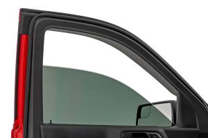 Rough Country - 911924 | Rough Country Side Window Deflectors Tape On Rain Guard For Chevrolet Silverado / GMC Sierra 1500, 2500 HD & 3500 HD 2WD/4WD - Image 5