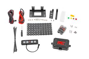 Rough Country - 70965 | Rough Country 4 Gang Switch Panel | RGB Backlit Buttons, Multifunction Modes - Image 1
