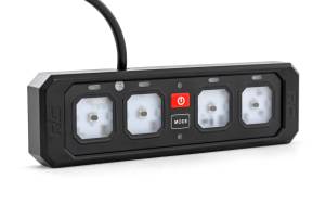 Rough Country - 70965 | Rough Country 4 Gang Switch Panel | RGB Backlit Buttons, Multifunction Modes - Image 2