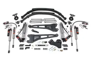 BDS1977FPE | BDS Suspension 6 Inch Lift Kit With 4 Link For Ford F-250 / F-350 Super Duty 4WD | Diesel, Fox 2.5 Performance Elite Coil-Over Conversion, Rear Lift Leaf Springs, Fox 2.5 Performance Elite Shocks