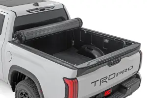 Rough Country - 50514551 | Rough Country Hard Roll Up Bed Cover For Toyota Tundra 2WD/4WD | 5'7" Bed - Image 2
