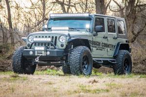 Rough Country - 67444 | Rough Country 4 Inch Lift Kit X Series For Jeep Wrangler JK 2WD/4WD | 4 Door, M1R Monotube Shocks - Image 9