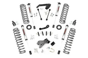 68244 | Rough Country 4 Inch Lift Kit For Jeep Wrangler JK 4WD | 2 Door, M1R Monotube Shocks