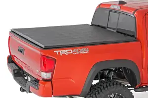 Rough Country - 41716501A | Rough Country Soft Tri-Fold Bed Cover Toyota Tacoma 2WD/4WD | 5' Bed - Image 2