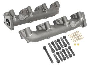 46-40024 | AFE Power BladeRunner Ported Ductile Iron Exhaust Manifolds (2001-2016 Silverado, Sierra 2500 HD, 3500 HD B8-6.6L (td) LLY, LBZ, LMM, LML)