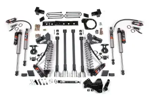 BDS1979FPE | BDS Suspension 6 Inch Lift Kit With 4 Link For Ford F-250 / F-350 Super Duty 4WD | Diesel, Fox 2.5 Performance Elite Coil-Over Conversion, Rear Lift Block Kit, Fox 2.5 Performance Elite Shocks