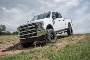 BDS Suspension - BDS1998FPE | BDS Suspension 5 Inch Lift Kit With 4 Link For Ford F-250 / F-350 Super Duty 4WD | Diesel, Rear Lift 4 Inch Block Kit, Fox 2.5 Performance Elite Shocks - Image 2