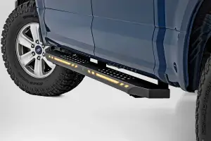 Rough Country - 57005 | Rough Country AC2 Running Boards For Ford F-150, F-150 Lightning, F-250/F-350 Super Duty & Raptor | Crew Cab, Amber/White LED - Image 3