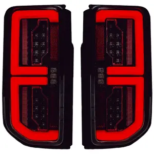 Recon Truck Accessories - 264279LEDBK | Recon Tail Lights High Powered OLED Bar Style Running & LED Brake Lights, Includes OLED Startup Sequence | Smoked, Replaces OEM LED - Image 2