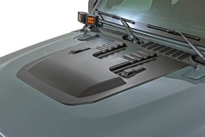 Rough Country - HS60010-PSC | Rough Country Hood Scoop For Jeep Gladiator JT/Wrangler JL 4WD | Billet Silver - Image 5