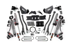 BDS2133PESB | BDS Suspension 6 Inch Lift Kit With 4 Link For Ram 3500 4WD | Fox 2.5 Performance Elite Coil Over Conversion, Front Fox 2.0 Hydro Bump Stop, Indexing Ring 8 Bolt