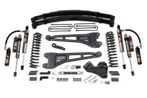 BDS2235FPE | BDS Suspension 4 Inch Lift Kit With Radius Arm For Ford F-250 / F-350 Super Duty 4WD Gas | Rear Lift Leaf Spring, Fox 2.5 Performance Elite Shocks