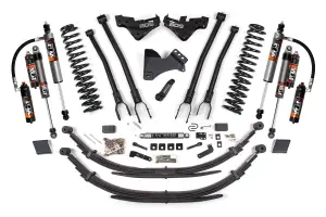 BDS2248FPE | BDS Suspension 5 Inch Lift Kit With 4 Link For Ford F-250 / F-350 Super Duty 4WD Diesel | Rear Lift Leaf Springs, Fox 2.5 Performance Elite Shocks