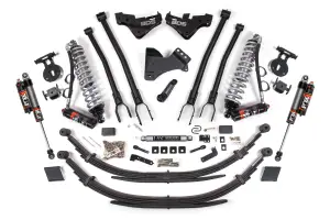 BDS2248PES | BDS Suspension 5 Inch Lift Kit With 4 Link For Ford F-250 / F-350 Super Duty 4WD Diesel | Fox 2.5 Performance Elite Coil-Over Conversion, Rear Lift Leaf Springs