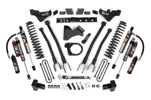 BDS2252FPE | BDS Suspension 7 Inch Lift Kit With 4 Link For Ford F-250 / F-350 Super Duty 4WD Diesel | Rear Lift Block Kit, Fox 2.5 Performance Elite Shocks