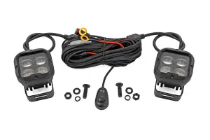 70115 | Rough Country 2 Inch SAE Driving LED Light Pods | Pair