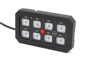 70975 | Rough Country 8 Gang Switch Panel With RGB Backlit Buttons And Multiple Modes | With Bluetooth Control Integration