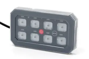 Rough Country - 70975 | Rough Country 8 Gang Switch Panel With RGB Backlit Buttons And Multiple Modes | With Bluetooth Control Integration - Image 5