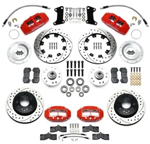 Ridetech - 11529578 | Wilwood Complete DynaPro / D8-4 Brake System - Black Calipers (1963-1982 Corvette with Tru Turn System | Pin Spindle) - Image 1