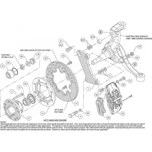 Ridetech - 11529578 | Wilwood Complete DynaPro / D8-4 Brake System - Black Calipers (1963-1982 Corvette with Tru Turn System | Pin Spindle) - Image 5