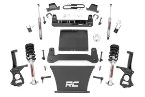 111331 | Rough Country 6 Inch Lift Kit For GMC Sierra 1500 2WD | 5.3L V8 Or 6.2L V8, With Factory Multi Leaf Spring, N3 Struts With N3 Rear Shocks