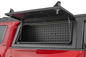 734074 | Rough Country Truck Bed Cap Molle Panel Side Storage Bin For Toyota Tacoma | Driver Side