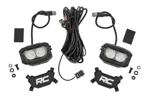 70118 | Rough Country 5 Inch LED Light Pods | White/Amber DRL, Flood, Pair