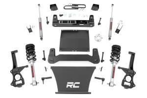 Rough Country - 111631 | Rough Country Suspension 6 Inch Lift Kit For Chevrolet Silverado 1500 RWD | With 5.3L or 6.2L V8 Engine, Factory Mono-Leaf Spring, N3 Strut With N3 Rear Shocks - Image 1
