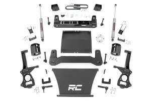 Rough Country - 111630 | Rough Country Suspension 6 Inch Lift Kit For Chevrolet Silverado 1500 RWD | With 5.3L V8 or 6.2L V8 Engine, Factory Mono-Leaf Spring, Strut Spacer With N3 Rear Shocks - Image 1