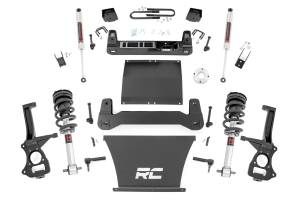Rough Country - 111640 | Rough Country Suspension 6 Inch Lift Kit For Chevrolet Silverado 1500 RWD | With 5.3L V8 or 6.2L V8 Engine, Factory Mono-Leaf Spring, M1 Strut With M1 Rear Shocks - Image 1