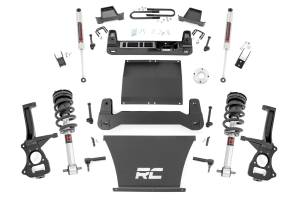 111440 | Rough Country Suspension 6 Inch Lift Kit For Chevrolet Silverado 1500 RWD | With 5.3L V8 or 6.2L V8 Engine, Factory Multi-Leaf Spring, M1 Struts With M1 Rear Shocks