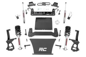111431 | Rough Country Suspension 6 Inch Lift Kit For Chevrolet Silverado 1500 RWD | With 5.3L V8 or 6.2L V8 Engine, Factory Multi-Leaf Spring, N3 Struts With N3 Rear Shocks