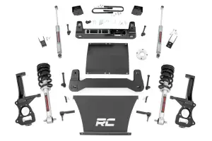 111531 | Rough Country Suspension 6 Inch Lift Kit For GMC Sierra 1500 2WD | With 5.3L V8 or 6.2L V8 Engine, Factory Mono-Leaf Spring, N3 Struts With N3 Rear Shocks