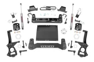111330D | Rough Country Suspension 6 Inch Lift Kit For GMC Sierra 1500 2WD | With 2.7L TurboMax or 3.0L Turbo Diesel Engine, Factory Multi-Leaf Spring, Strut Spacer With N3 Rear Shocks
