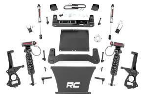 111557 | Rough Country Suspension 6 Inch Lift Kit For GMC Sierra 1500 2WD | With 5.3L V8 or 6.2L V8 Engine, Factory Mono-Leaf Spring, Vertex Coilovers With V2 Rear Shocks