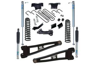 K1030B | Superlift 4 Inch Radius Arm Lift Kit with Bilstein 5100 Shocks (2023-2025 F250, F350 Super Duty 4WD Diesel Engine)