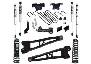 K1030F | Superlift 4 Inch Radius Arm Lift Kit with Fox 2.0 Shocks (2023-2025 F250, F350 Super Duty 4WD Diesel Engine)