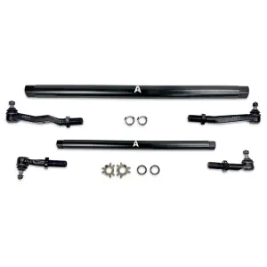 KIT380-STL | Apex Chassis ProLock Steering Kit For Dodge Ram 2500/3500 4WD | Matte Black Powder Coated Steel, T-Link Replacement Kit - NO Pitman Arm Included