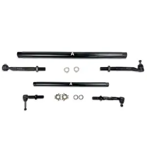 KIT370-STL | Apex Chassis ProLock Steering Kit For Ford F-250/F-350 Super Duty 4WD, Except Wide Track | Matte Black Powder Coated Steel