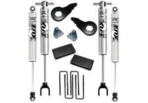 K1035F | Superlift 2 Inch Lift Kit with Fox Shocks (2020-2025 Silverado, Sierra 2500 HD, 3500 HD 4WD)