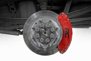 Rough Country - 71110 | Rough Country Caliper Front And Rear Covers For Chevrolet Silverado 2500 HD & 3500 HD / GMC Sierra 2500 HD & 3500 HD | Red - Image 7