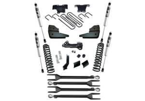 K1068F | Superlift 4 Inch 4-Link Lift Kit with Fox 2.0 Shocks (2023-2025 F250, F350 Super Duty 4WD Diesel Engine)