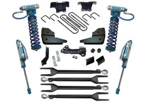 K1068KG | Superlift 4 Inch 4-Link Lift Kit with King Coilovers And Rear Reservoir Shocks (2023-2025 F250, F350 Super Duty 4WD Diesel Engine)