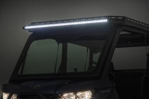 Rough Country - 97096 | Rough Country 50 Inch LED Light Kit Deck Roof For Can-Am Defender MAX HD10, MAX HD9 & MAX HD8 | Black Series - Image 9